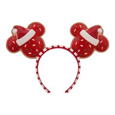 Get ready for the holidays with this adorable Disney Parks Minnie Mouse Christmas Cookie Mickey Mouse Ears Headband 🎄🍪🎁 Perfect for adults of all ages and suitable for both genders, this festive headband is a must-have for any Disney or Minnie Mouse fan 🎉 Don't miss out on this magical addition to your holiday wardrobe! #Disney #MinnieMouse #Christmas #Holiday #Headband #MickeyMouseEars #Festive #Unisex #Red #DisneyParks #Magical #Fun Disney Ears Headband, Mickey Mouse Ears Headband, Christmas Gingerbread Cookies, Holiday Cookies Christmas, Minnie Ears Headband, Minnie Mouse Christmas, Minnie Mouse Ears Headband, Minnie Mouse Bow, Candy Cane Stripes