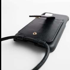 Zara Black Leather Iphone Strap Case *This Case Is Only For Iphone X/Xs New With Tags. Luxury Black Phone Bag For Everyday Use, Black Phone Bag With Interior Card Slots For Everyday, Black Leather Phone Bag With Card Slots, Elegant Leather Rectangular Phone Accessories, Modern Black Phone Accessories For Daily Use, Classic Black Phone Bag With Cell Phone Pocket, Black Leather Case With Card Slots, Black Leather Cases With Card Slots, Luxury Black Phone Accessories