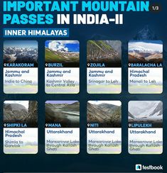 the mountain passes in india - ii info sheet for trekking and hiking guides to mount kilimu