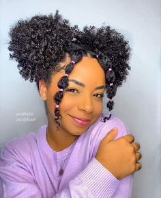 Hairstyle For Curly Hair, Hand Tied Extensions, Cabello Afro Natural, Types Of Hair Extensions, Mixed Curly Hair, Hair Puff, Natural Hair Tutorials, Cute Curly Hairstyles, Types Of Hair