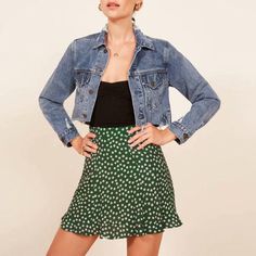 Vintage A Line Floral Prints Flounce Mini Skirt Trendy Polka Dot Skirt For Spring, Casual Ruffled Polka Dot Skirt, Casual Polka Dot Ruffled Skirt, Polka Dot Tiered Skirt For Spring, Spring Mini Skirt In Polka Dot, Retro Polka Dot Skirt For Spring, Wrap Shorts, Cheap Skirts, Summer Trends Outfits