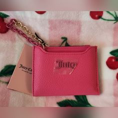 Juicy Couture Pink Flash Can't Tame Her Bifold Wallet Wristlet With Pullout Cc Holder Nwt New With Tags Gold And Pink Hardware Sold As Is. Will Ship With Care! Please See My Other Listing's To Bundle. Chic Pink Wallet With Zipper Closure, Trendy Pink Pouch Coin Purse, Pink Wristlet With Zipper For Daily Use, Pink Wristlet With Zipper Closure For Daily Use, Trendy Pink Rectangular Wristlet, Trendy Pink Wallet With Zipper Pouch, Pink Wristlet With Zipper Closure As Gift, Trendy Pink Coin Purse With Zipper, Trendy Wallet With Zipper Pouch