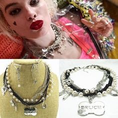 Harley Quinn Accessories, Harley Quinn Bedroom, Harley Quinn Necklace, Harley Quinn Jewelry, Vampire Costume Diy, Harley Quinn Birds Of Prey, Pirate Costume Diy, Margot Robbie Harley, Pop Jewelry