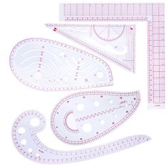 paper cutouts with rulers and rulers on them