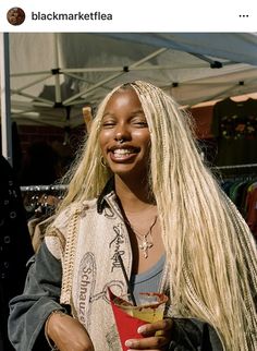 Protective Hairstyles Braids Blonde, Blonde Zoe Kravitz Braids, Blond Micro Braids, Pick And Drop Braids Blonde, Blonde Pick And Drop Braids, Platinum Blonde Hair Braids, Blonde Afro Dark Skin, Human Hair Goddess Braids, Blonde Protective Styles