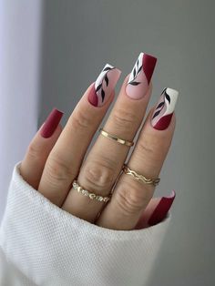 Multicolor  Collar    Color Nails Embellished   Nail,Hand & Foot Care Nagel Tips, False Nails, Nail Stickers, Simple Nails, Fake Nails, Nail Art Design, Beauty Nails, Nails Art, Nail Tips