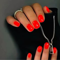 Brand New - Chic Orange /Red Square Shaped -Reusable Press-On-Nails *** Product Details: Easy Application With Adhesive Tabs Included Durable Manicure That Lasts Glamorous Look For Any Occasion 24pcs Reusable Nails Included For Multiple Sizes And Styles Gorgeous Pink Color For A Chic Look Fashionable Nail Art Design Great Gift For Anyone *** Bundle And Save !! And I Love Offers So Send Them Over ;) Red Orange Nails, Colors Nails, Nail Decor, 2024 Nails, Simple Gel Nails, Short Square Nails, Dip Nails, Nail Polish Ideas, Nice Nails