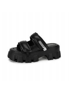 FORMEL CAMELE is a total shoe brand that captures both the essence of change and its various forms.- Trendy hybrid casual line mule- Chunky mold and volume cushion is applied- Adjustable to fit your foot size with velcro- The wide bottom and voluminous upper provide a comfortable fit Black Leather Footbed Platform Slide Slippers, Black Leather Slide Platform Slippers, Modern Black Leather Platform Slippers, Black Platform Slip-on Slippers With Padded Heel, Modern Black Platform Slippers With Rubber Sole, Black Leather Platform Slippers With Leather Footbed, Black Platform Slippers With Leather Footbed And Round Toe, Black Platform Slippers With Leather Footbed, Leather Slides For Streetwear