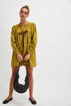 Tea Time Mini Dress | Free People Free People Dress, Boho Clothing, Small Bust, Boho Outfits, Tea Time, Color Coding, Autumn Fashion, Fashion Dresses, Free People