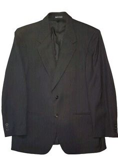 ad eBay - 

Good Condition...Vintage piece...see photos. 

SIZE 42R 

MEASURES...44" Pit to pit around 

31" Length 

6.75" Collar to shoulder 

20" Shoulder to Shoulder..Back 

25" Sleeve Pinstripe Business Suits With Long Sleeves, Pinstripe Long Sleeve Business Suits, Pinstripe Suits With Long Sleeves For Business, Semi-formal Pinstripe Blazer With Long Sleeves, Semi-formal Pinstripe Long Sleeve Blazer, Semi-formal Long Sleeve Pinstripe Blazer, Pinstripe Sport Coat With Long Sleeves For Formal Occasions, Classic Striped Long Sleeve Blazer, Business Blazer With Vertical Stripes And Long Sleeves