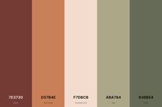 the color palette is brown and green