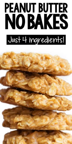 the best easy peanut butter no bakes recipe