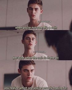 the twilight saga movie quote with an image of two young men looking at each other