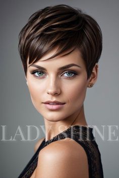 Photos of extended pixie cuts with long curls. Ideas for fashionable long pixie hairstyles with bangs. #pixiecut #extendedcut #longpixie #longcut #pixiehairstyle #womenshair #longpixie #pixiecurls #pixiebangs #extendedpixiecut #pixiehair #salonladyshine Pixie Hairstyles With Bangs, Long Pixie Hairstyles, Cut Photo