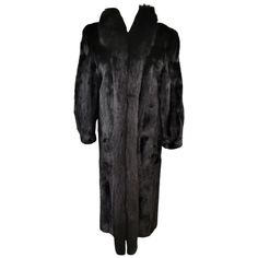 DESCRIPTION : 199 PITCH BLACK MINK FUR COAT WITH DYED SHADOW FOX TRIM SIZE 10 Tuxedo collar, supple skins,beautiful fresh fur, european german clasps for closure, too slit pockets, nice big full pelts skins in excellent condition. Brand : Eaton furs MEASUREMENTS : SIZE :10 LENGTH :47 BACK ACROSS :20 SLEEVES :29.5-23 INSIDE ARMHOLE TO ARMHOLE SEAM :23 SWEEP :48 ******All our fur coats are professionally cleaned and glazed with tags of certificate with cleaning company. ******Please allow 5 days for the cleaning process to be finished it is free and on us, value of 60$ and its worth the wait ! You will receive a fur gift with every purchase and the 2nd purchase shipping is on us everywhere in the world ! We also custom make and offer offordable cleaning services. READ CAREFULLY : PLEASE YOU Tuxedo Collar, Fur Trim Coat, Mink Fur Coat, Pitch Black, Mink Fur, Gianni Versace, Outerwear Coats, Issey Miyake, Fox Fur