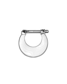 Classic, minimal septum clicker in a clean crescent shape. The wearable length (the space between the ring and the post) is 6 mm. The diameter across is 13 mm and the diameter down is 12 mm. It is made with sterling silver 925. The wire gauge is 1 mm. Our septum jewelry clicker is specially designed to make it very easy for you to change your jewelry with out needing to visit your local piercer. So whether you change your jewelry often or just once, it's simply a convenience to be able to do it Cheap Nickel-free Silver Septum Ring, Silver Nose Piercing, Nickel-free Sterling Silver Small Hoop Septum Ring, Nickel-free Silver Hoop Septum Ring, Nickel-free Silver Metal Septum Ring, Bohemian Silver Nickel-free Septum Ring, Silver Septum Ring, Septum Nose Piercing, Septum Jewelry Clicker