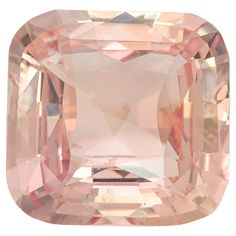 an unhealthy pink diamond on a white background