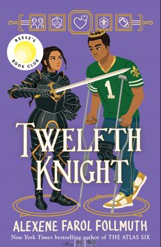 the cover to twelfth knight by alexene farol - follmuth, with an illustration of a man and woman holding swords