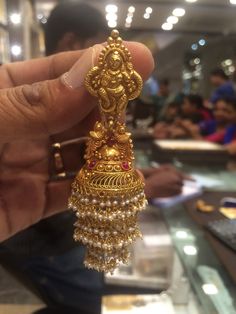 Jumki 50 GMs Gold Jhumka Designs, Gold Jhumka, Jhumka Designs, Jewellery Board, Gold Jewels Design, Choli Blouse