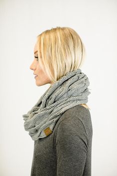 Warm and comfortable knit infinity scarf. Can also be worn multiple ways.

Fabric: 100% Acrylic
One size. Scarf measures approximately 61" x 12".
Provides warmth for cold seasons
 Hand wash cold, dry flat Bohemian Maxi, Bohemian Maxi Dress, Loop Scarf, Knit Infinity Scarf, Next Fashion, Slouchy Beanie, Cold Season, Hip Length, Infinity Scarf