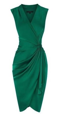 Elegant Green Ruched Mini Dress, Elegant Green Draped Dress, Green Knee-length Elegant Dress, Elegant Green Knee-length Dress, Fitted Green Draped Midi Dress, Elegant Green Ruched Dress, Green Draped Midi Dress For Cocktail, Green Draped Cocktail Dress, Elegant Green Knee-length Evening Dress