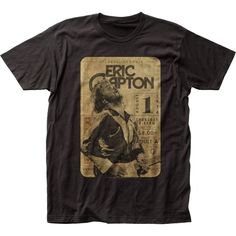 a black t - shirt with an image of eric carlton on it