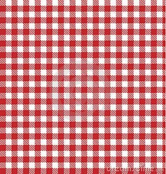 a red and white checkered table cloth