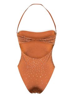 Find FORTE_FORTE Crystal-embellished Open-back Swimsuit on Editorialist. bronze-tone stretch-design one-piece design sweetheart neck twist and strap detailing crystal embellishment open back full lining Be mindful to try on swimwear over your own garments. Sailor Shoes, Swimsuit Material, Be Mindful, Crystal Embellishment, Sweetheart Neck, 20 % Off, Try On, Patch Logo, Open Back