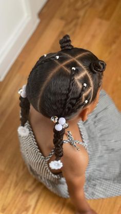 Black Baby Girl Hairstyles, Toddler Braids, Kid Hairstyles, Kid Hair, Lil Girl Hairstyles