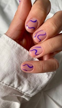 Nail Organization, Minimal Nails Art, Mens Nails, Short Gel Nails, Purple Nail Designs, Minimal Nails, Purple Nail, Short Nail Designs, Dream Nails