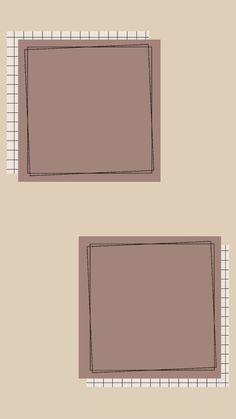 two squares are shown in the shape of rectangles on a beige background with white lines