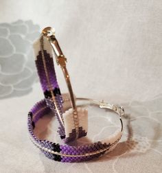 Hoop Earrings With Tiny Beads, Adjustable Hoop Earrings With Tiny Beads, Adjustable Round Beaded Earrings With Tiny Beads, Handmade Circular Beaded Earrings For Gifts, Handmade Beaded Bracelets For Gifts, Handmade Adjustable Small Hoop Earrings, Handmade Beaded Hoop Earrings For Gifts, Handmade Beaded Hoop Earrings Gift, Adjustable Purple Hoop Earrings