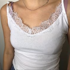 White Tank Top From Belgium, Never Worn And In Perfect Condition. Will Fit Women’s Xs And Small Casual Cami Top With Lace Trim, White Lace Tank Top, Tank Top White, Lace Tank Top, Lace Tank, White Tank Top, White Tank, White Lace, Belgium