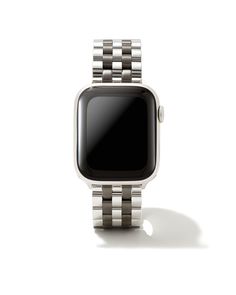 Designed to fit your Apple Watch and Samsung Galaxy Watch, the Beck 5 Link Watch Band in Two Tone Gunmetal Stainless Steel features a polished, 5-link design and everyday comfort, perfect for both business and casual settings. To switch up your bands, simply press down on the easy release mechanism and then align each new band to the pinholes on either side of the watch.,MetalTwo Tone Gunmetal CompatibilityCompatible with Apple Watch Series 1-8 and any Samsung Galaxy Watch with 20mm straps (Case Kendra Scott Store, Apple Watch Bands Women, Link Design, Samsung Galaxy Watch, Apple Watch Series 1, Watch Accessories, New Bands, Apple Watch Series, Black Watch