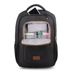 The CYCLEE Eco Backpack from Urban Factory has a compartment for a laptop computer up to 15.6 In. It’s secured by a strap and there’s also a compartment for a tablet up to 10.5 in., so you can carry all your accessories and documents. And it's also environmentally friendly as it's mostly made of r-PET fabric (made of recycled plastic). By purchasing this product, you’ll also be helping with reforestation. 1 bag purchased is 1 tree planted! Functional Student Laptop Bag For Back To School, Laptop Bag For Outdoor Activities And Back To School, Functional Laptop Bag For Commuting And Back To School, Back To School Laptop Bag For Outdoor Activities, Functional Back To School Laptop Bag, Standard Backpack Laptop Bag For Students, Standard Laptop Backpack For Students, Student Laptop Bag With Standard Backpack Shape, Functional Laptop Bag For Students Back To School