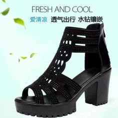 Platform Height : 0-3cm Fit : Fits true to size, take your normal size Lining Material : PU With Platforms : Yes Heel Type : Square heel Side Vamp Type : Open Back Counter Type : Cover Heel Fashion Element : zipper Heel Height : Med (3cm-5cm) Style : retro Pattern Type : Solid Insole Material : PU Model Number : High Heels Sandals Outsole Material : RUBBER Closure Type : ZIP Occasion : Casual Sandal Type : Mules Upper Material : PU Brand Name : XPMR Item Type : sandals Department Name : ADULT sh Zipper Heels, High Heels Sandals, Womens Mid Calf Boots, Womens Mules, Canvas Shoes Women, Women Oxford Shoes, Womens Knee High Boots, Retro Pattern, Heels Sandals