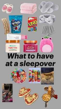 what to have at a sleepover