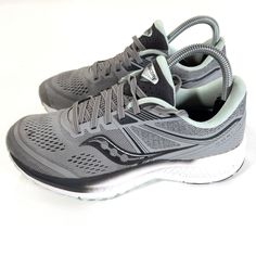 Saucony Omni 19 Training Running Shoes Womens Size 7.5 Gray Athletic Gym Sneaker Style Code: S10570-30 I always carefully package and ship immediately. Shoes in photos are the exact pair you are purchasing. Condition: Good I ship items out EVERY DAY so EXPECT a QUICK delivery. Please feel free to ask any questions you may have. I answer most questions INSTANTLY! Sporty Sneakers With Speckled Midsole, Gray Flat Sneakers With Cushioned Footbed, Cushioned Flat Sneakers For Jogging, Cushioned Jogging Sneakers, Gray Lace-up Running Shoes With Speckled Midsole, Cushioned Sneakers For Running, Cushioned Flat Running Shoes For Sports, Speckled Midsole Slip-on Running Shoes, Sneaker Style