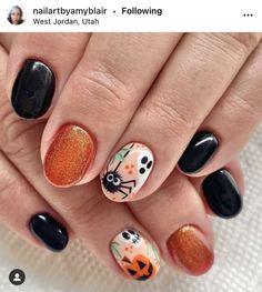 Short Halloween Acrylic Nails, Travel Nails, Halloween Nail Ideas, Nexgen Nails, There Is Still Time, Hello Nails, October Nails