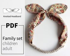 the knotted headband is made from fabric