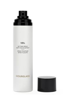 Long Description#Product Details#Hourglass’ Veil Soft Focus Setting Spray is a fine lightweight mist that hydrates and sets makeup for up to 24 hours with a radiant blurred finish. The vegan and cruelty free formula hydrates to smooth the appearance of the skin while enhancing foundation wear with water-resistant properties. “Just as Veil Mineral Primer is the first step in my beauty routine this has become the last step – and I never skip either. I love the blurred look they give my skin before and after my makeup application. This formula gets bonus points for holding my look in place through even the longest days and nights.” - Carisa Janes Hourglass Founder#How To Use#Shake well and hold 10 inches from face. Close eyes and firmly press pump to release a generous mist over makeup. Allow Cookware Gifts, Close Eyes, Cocktail Accessories, My Beauty, Beauty Foods, Soft Focus, Makeup Application, Setting Spray, Beauty Routine