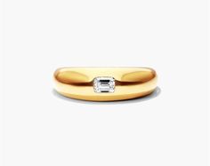 14K Yellow Gold Emerald Cut Diamond Dome Ring. Perfect for day or night, this ring will match any look. Modern or vintage get the right amount of style and sparkle with this ring. Forever Rings, Dome Ring, Emerald Cut Diamond, Jewelry Rings Diamond, Domed Ring, Emerald Cut Diamonds, Emerald Cut, Diamond Rings, Capsule Wardrobe