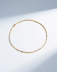 Suzanne Kalan Linear Full Rainbow Sapphire Tennis Necklace in 18k yellow gold Sapphire Tennis Necklace, Full Rainbow, Rainbow Sapphires, Color Crafts, Box Clasp, Tennis Necklace, Jewelry Tray, Rose Gold Necklace, Or Rose