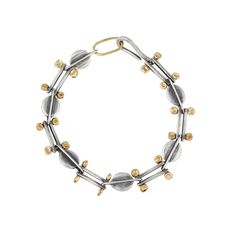 Fabricated Chain bracelet featuring sterling silver and 18k gold made by california jewelry artist Erin Cuff Mixed Metal Bracelet, California Jewelry, Mixed Metal Bracelets, Jewelry Artist, Cuff Jewelry, Metal Bracelet, Grey Diamond, Antique Diamond, Oxidized Sterling Silver