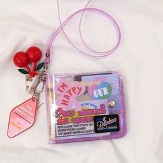 Kawaii Transparent, Transparent Purse, Samsung Flip, Glitter Business Cards, Neck Wallet, Kpop Diy, Photo Folder, Purse Fashion