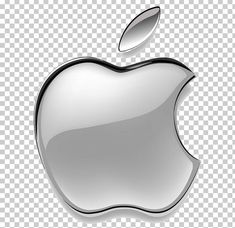 an apple logo on a transparent background