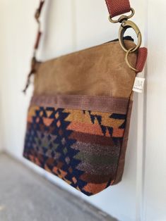 Small Chocolate Southwestern Style Crossbody Bag - Etsy Artisan Bags For Everyday Use In Fall, Artisan Brown Bag For Fall, Brown Leather Trim Shoulder Bag For Everyday, Fall Brown Shoulder Bag With Snap Closure, Rustic Crossbody Bag For Everyday Use, Brown Southwestern Style Shoulder Bag For Everyday Use, Brown Canvas Shoulder Bag With Snap Closure, Southwestern Style Bags With Adjustable Strap For Everyday Use, Southwestern Style Bag With Adjustable Strap For Everyday Use