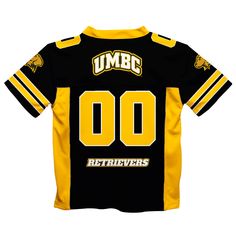 Let your kiddo look cool in his new team spirit boys Football Jersey with Maryland Baltimore County Retreivers UMBC colors and logos. Let him play, go to the game, and cheer loudly and proudly with gear by Vive La Fete.Celebrate and cheer on game day with our classic design Maryland Baltimore County Retreivers UMBC Football Jersey with mesh panels, over the shoulders yoke, and overstitched seams for added strength and comfort. Officially Licensed product sold by Vive La Fete. This awesome graphi Boys Football, Baltimore County, Football Boys, Boys Fashion, Black Boys, Football Jersey, Football Jerseys, Look Cool, Team Spirit