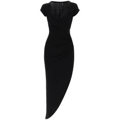 Midi Dress With Side Ruch Drape Gown, Norma Kamali Dress, Xxxl Dress, Ruched Midi Dress, Dresses Xxl, Norma Kamali, Black Cap, Sleeveless Mini Dress, Faux Wrap Dress