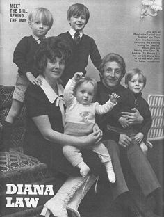 an old photo of a family posing for a picture with the caption dana law